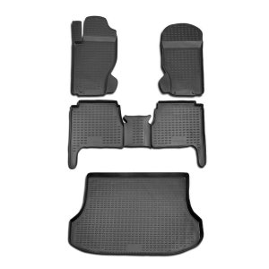 Kia Sorento 3D Floor-Trunk Mats - Omac - Black - '03-'09